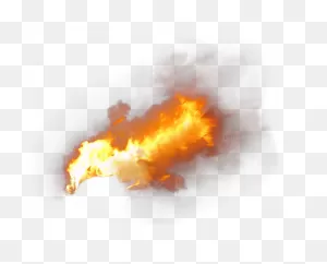 Flame Clipart Smoke - Fire With Smoke Png Transparent Png - Full ClipartFlare.com 