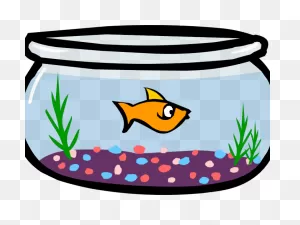 Fish Bowl Clipart Pet Fish - Animated Fish In A Bowl - Png ClipartFlare.com 