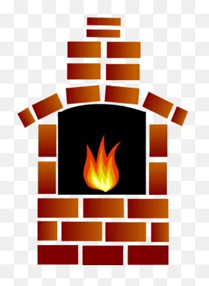 Brick Oven Clip Art - Cartoon Fireplace - (432X592) Png Clipart ClipartFlare.com 