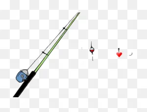 Fishing Pole Clipart Heart - Png Download - Full Size Clipart ClipartFlare.com 