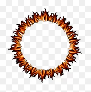 Fire Flames Ring Round Circle Circles Frame Border - Fire Flames ClipartFlare.com 