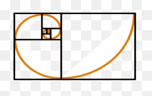 Fibonacci Spiral Orange Clip Art - Vector Clip Art Online, Royalty ClipartFlare.com 
