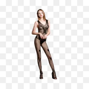 Womens Fishnet Stockings Thigh High Sexy Lingerie Lace Tights Socks Bow