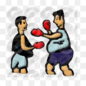 Fight Picture For Classroom / Therapy Use - Great Fight Clipart