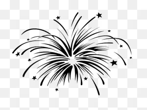 Fireworks Clipart Basic 13 - Firework Black And White - (564X424 ClipartFlare.com 