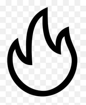 Real Fire Vector Png Download - Fire Symbol Black And White Png ClipartFlare.com 