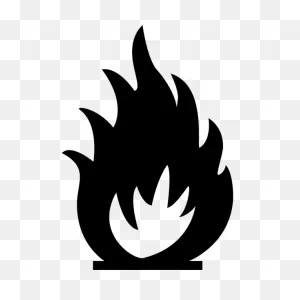 Vector Image Of International Fire Warning Symbol | Free PNG-WebP