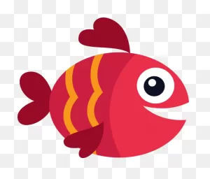 Fish Red Pink Fish Clipart - Fish Clipart Sports Clip Art