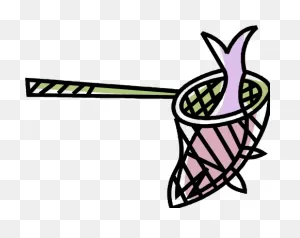 Fishing Net Clipart Man Fishing - Fish In A Net Drawing | Full ClipartFlare.com 