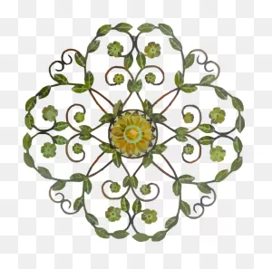 Download Floral Vine Flower Design Pattern - Green Yellow Large ClipartFlare.com 
