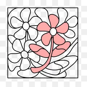 Floral Design Computer Icons Visual Arts Flower Black - Visual ClipartFlare.com 