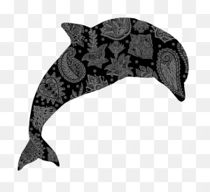 Floral Pattern Dolphin | Public Domain Vectors