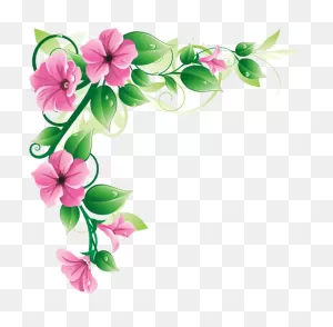Flowers Borders Png Transparent Flowers Borders Png - Pink Flower ClipartFlare.com 