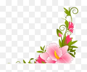 Download Hd Pink Flower Clipart Divider - Flowers Border Design ClipartFlare.com 