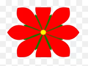 Petal Clipart Flower Silhouette - 8 Petals Flower Clip Art - Png ClipartFlare.com 