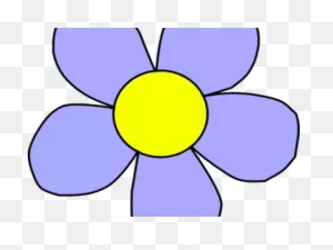 Petal Clipart Cute Blue Flower - Clipart 5 Petal Flower - Png ClipartFlare.com 