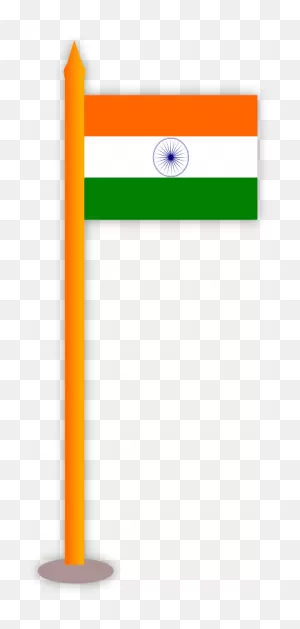 Flag With Flagpole Tunnel - Flag Of India Clipart - Full Size ClipartFlare.com 