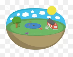 Floating Island Earth - Clip Art | Full Size Png Download | ClipartFlare