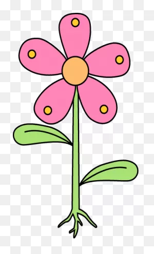 Flower With Roots Clipart - ClipartFlare