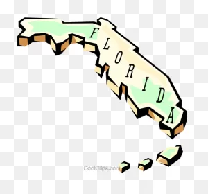 Florida Map As A Graphic Illustration Free Image Download