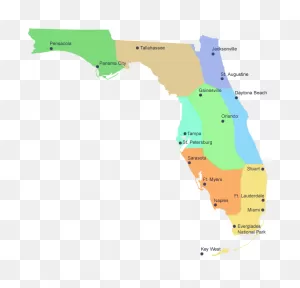 Florida Clip Art - Florida Map | Full Size Png Download | ClipartFlare