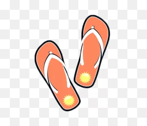Flip Flop Clipart Black And White Free - ClipartFlare
