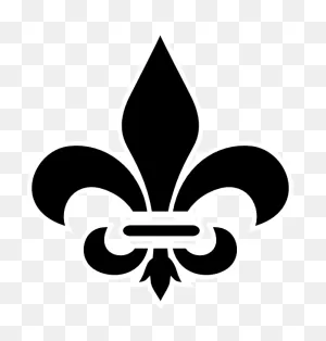 Fleur-De-Lys In Black And White Illustration | Public Domain Vectors