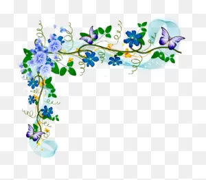 Coins Bordures - Page 12 | Floral Border Design, Flower Drawing ClipartFlare.com 