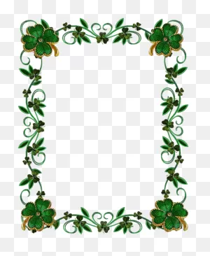 Green Floral Border Png Photo - Green Leaves Border Design Clipart ClipartFlare.com 