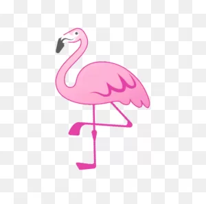 Flamingo Single Paint Isolated Beauty Sketching Background. Emoji ClipartFlare.com 