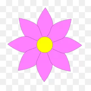 Small Flower Clip Art | Flower Clipart, Flower Clip, Flower Template