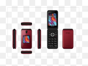 Schok Classic Flip Unlocked Gsm Phone - Blue / Red