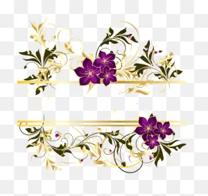 Swirl Frame - Colorful Floral Vector Png Clipart - Full Size ClipartFlare.com 