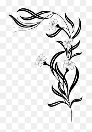 Download Related Wallpapers - Flower Vine Clip Art Black And White ClipartFlare.com 