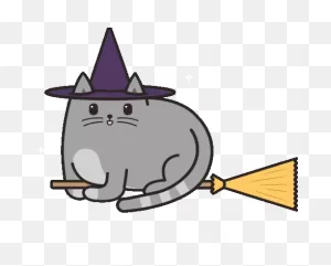 Flying Cat Hat Sticker By Meowingtons For Ios & Android | ClipartFlare