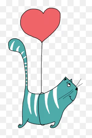Pusheen Flying Sticker - Pusheen Flying Balloon - Discover & Share ClipartFlare.com 