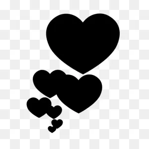 Floating Hearts Sticker