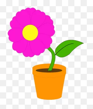 Flowering Pot Plants Flowerpot Houseplant - Flower In A Pot ClipartFlare.com 