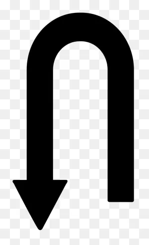 Curved Backwards Arrow Comments - Flecha En U Clipart - Full Size ClipartFlare.com 