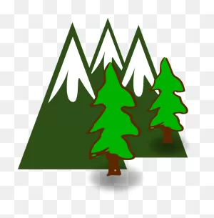 Mountains Trees Forest - Free Vector Graphic On ClipartFlare