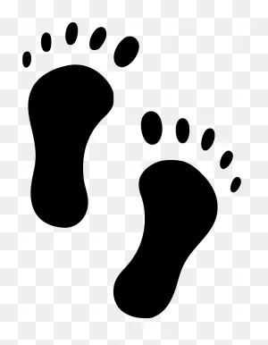 Clip Free Library Footsteps Clipart Border - Foot Step Icon Png ClipartFlare.com 