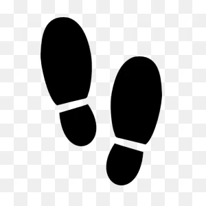 Footsteps Silhouette Variant - Free Icons