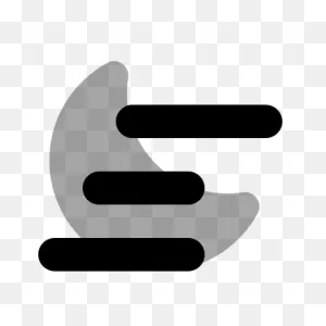 Fog Icon In Plumpy Style