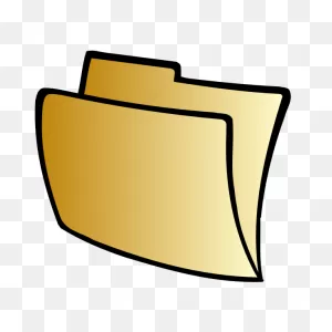 Vector Clip Art Of Striped Folder Icon | Free PNG-WebP