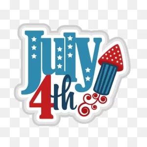 Happy Fourth Of July Rocket Transparent Png - Stickpng