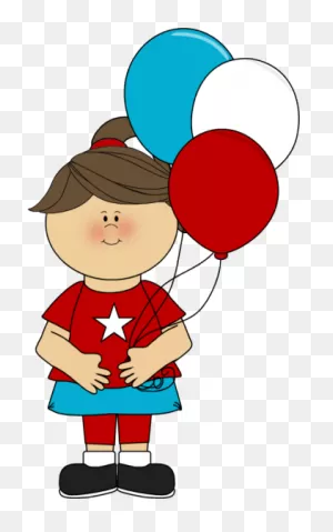 July 4Th | July 4Th Clip Art Image - Girl Celebrating The Fourth ClipartFlare.com 