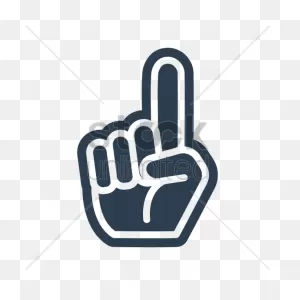 Foam Finger Icon Vector Image - 1984907 | Stockunlimited