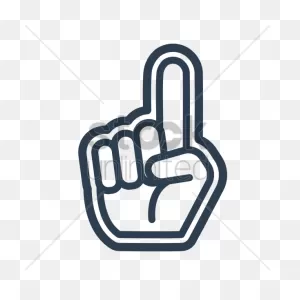 Foam Finger Icon Vector Image - 1985039 | Stockunlimited
