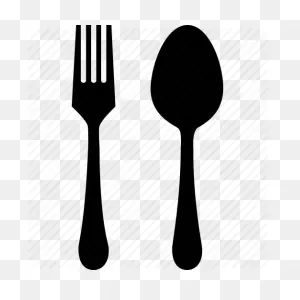 White Background Clipart - Spoon, Fork, Transparent Clip Art