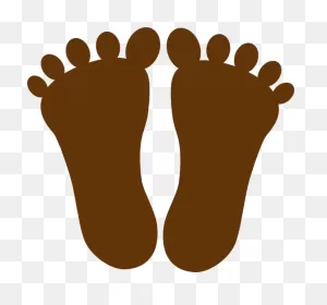 Download Dark Brown Footprints Clip Art At ClipartFlare - Clip Art Foot ClipartFlare.com 